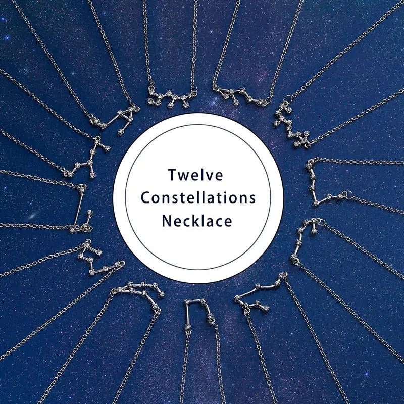 Zodiac Sign Constellation Necklace - Zodiac Radiance