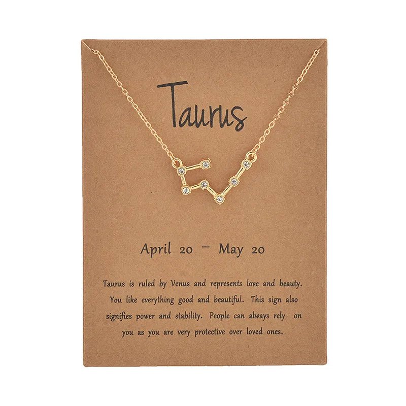 Zodiac Sign Constellation Necklace - Zodiac Radiance