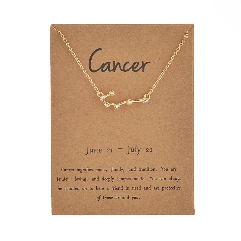 Zodiac Sign Constellation Necklace - Zodiac Radiance