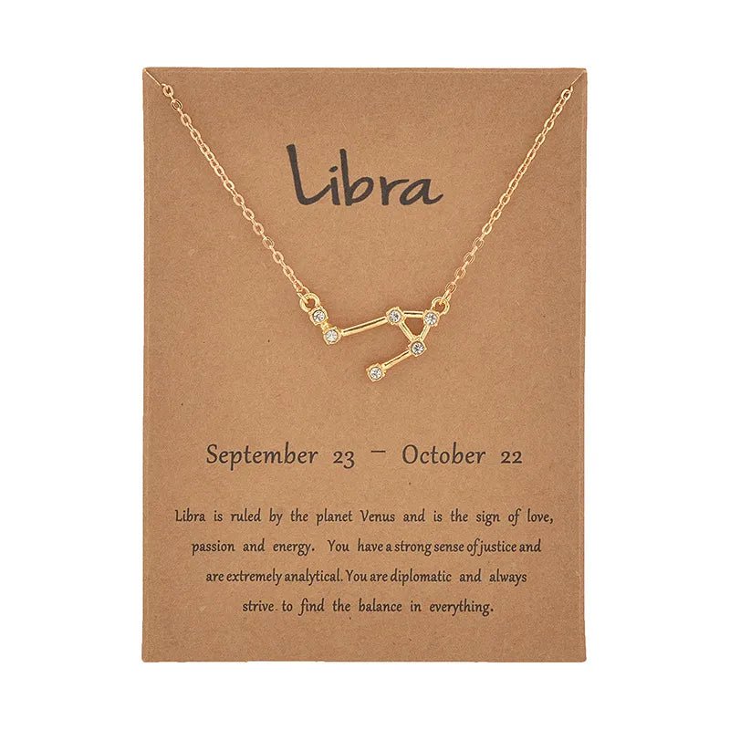 Zodiac Sign Constellation Necklace - Zodiac Radiance