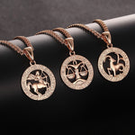 Zodiac Sign Constellation Necklace Pendant - Zodiac Radiance