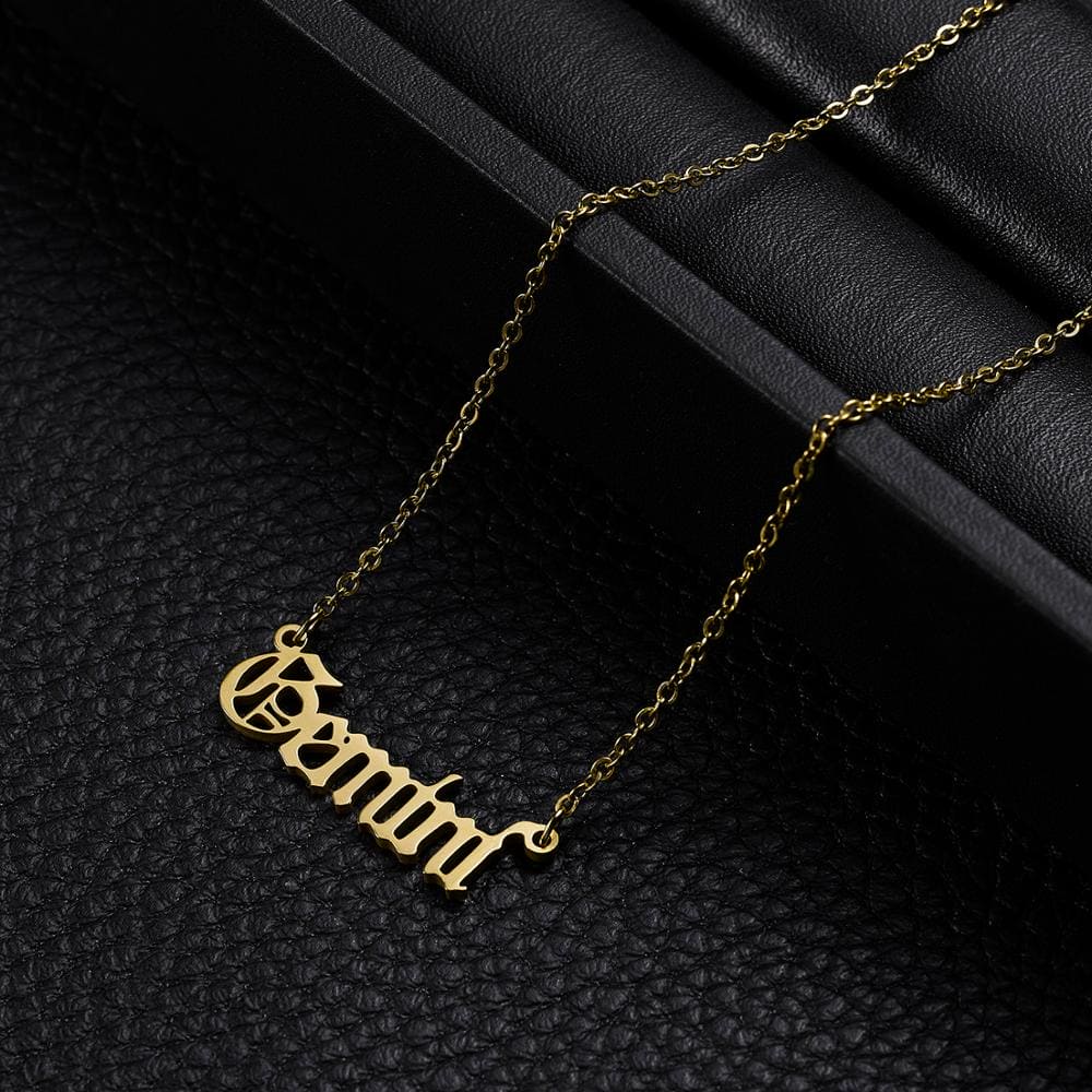 Zodiac Sign Name Necklace - Zodiac Radiance