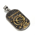 Zodiac Symbol Stainless Steel Amulet - Zodiac Radiance