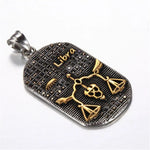 Zodiac Symbol Stainless Steel Amulet - Zodiac Radiance