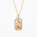 Zodiac Vintage Gold Plated Necklace - Zodiac Radiance