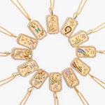 Zodiac Vintage Gold Plated Necklace - Zodiac Radiance