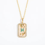 Zodiac Vintage Gold Plated Necklace - Zodiac Radiance