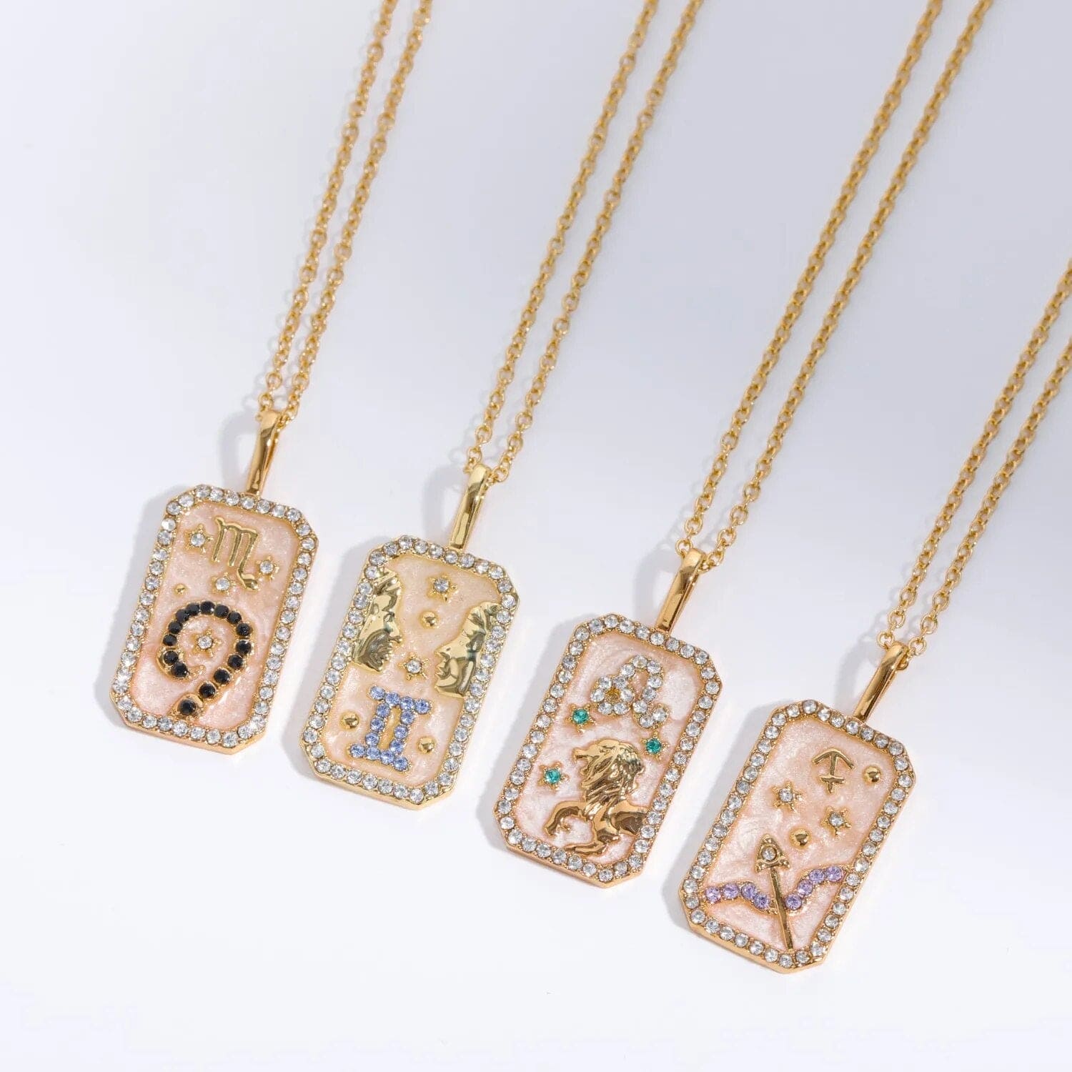 Zodiac Vintage Gold Plated Necklace - Zodiac Radiance