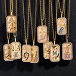 Zodiac Vintage Gold Plated Necklace - Zodiac Radiance