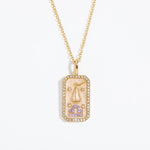 Zodiac Vintage Gold Plated Necklace - Zodiac Radiance