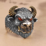 Zodiac Vintage Taurus Bull Sign Ring - Zodiac Radiance